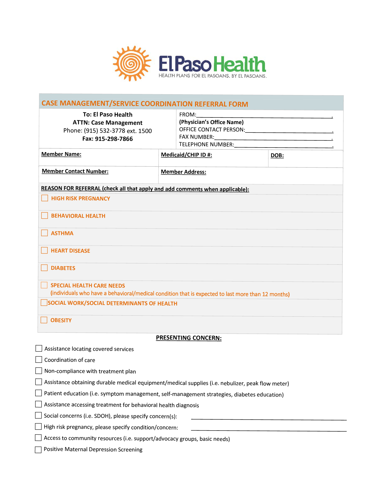 Case Management Form Image
